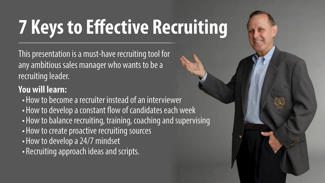 Lead Guru Don Runge The 7 Keys to Effective Recruiting Digital Video Download