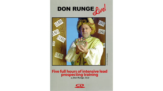 Lead Guru Don Runge Live The Approach Audio CD Cover