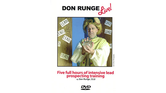 Lead Guru Don Runge Live The Approach Video DVD Cover