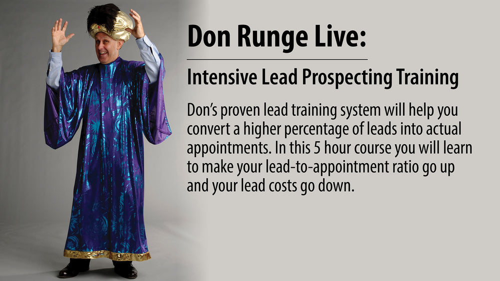 Lead Guru Don Runge Don Live The Approach Video on Digital Download