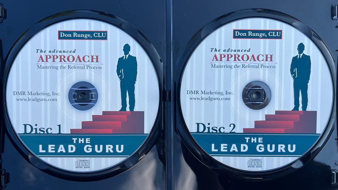 Lead Guru Don Runge Referrals The Advanced Approach Audio CD Open Case